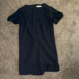 LOFT Black Short Sleeve Dress